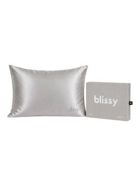 Blissy 100% Mulberry Silk Pillowcase Silver Standard NIB